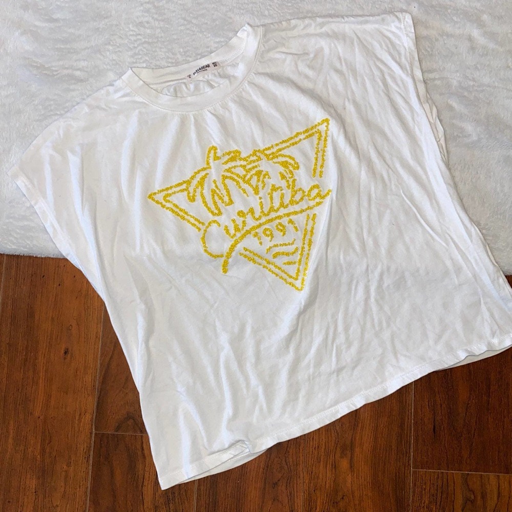 Women's Pull&Bear Loose Fit Sleeveless T-shirt size S